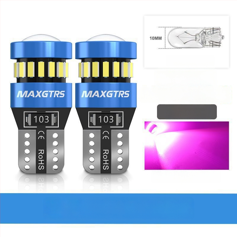 12V T10 LED крушка с леща за W5W светлина за позиционна светлина и светлина на регистрационния номер – универсално plug-in