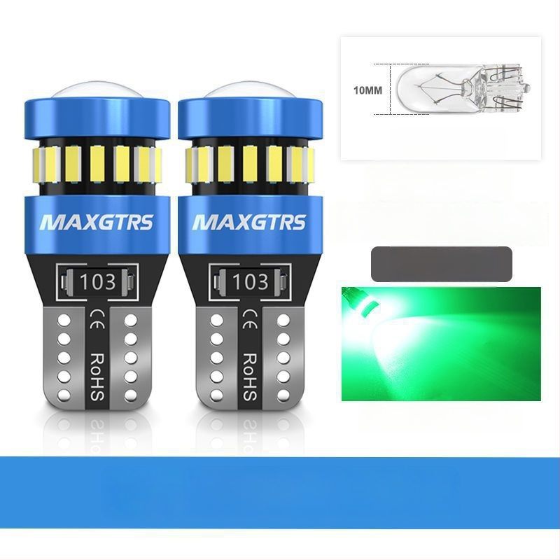 12V T10 LED крушка с леща за W5W светлина за позиционна светлина и светлина на регистрационния номер – универсално plug-in