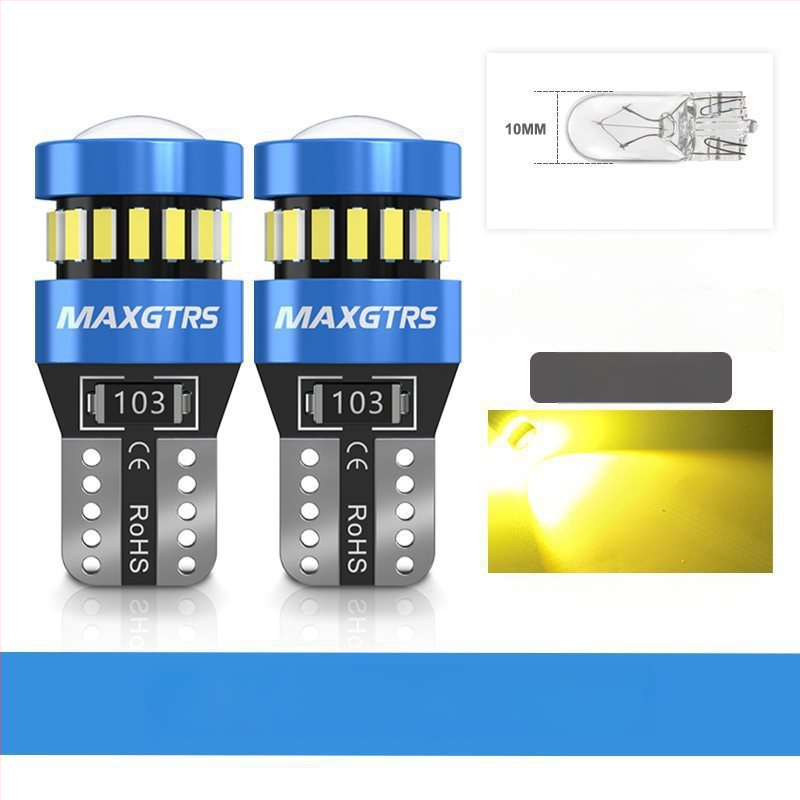 12V T10 LED крушка с леща за W5W светлина за позиционна светлина и светлина на регистрационния номер – универсално plug-in