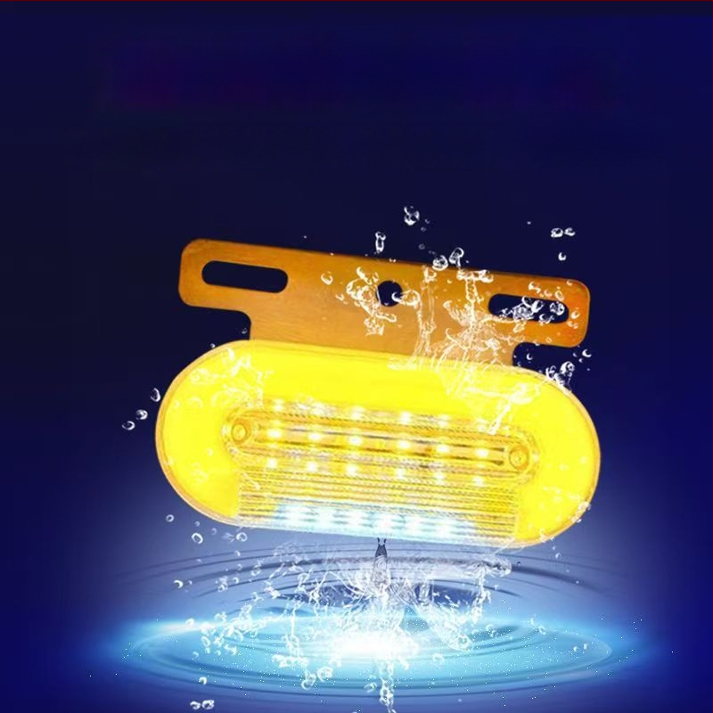 LED šoninė ženklinimo lemputė vilkikui, atspari vandeniui, 12/24V, IP67, Medžiaga: plieno plokštė + ABS korpusas, Tarnavimo laikas 50000 h