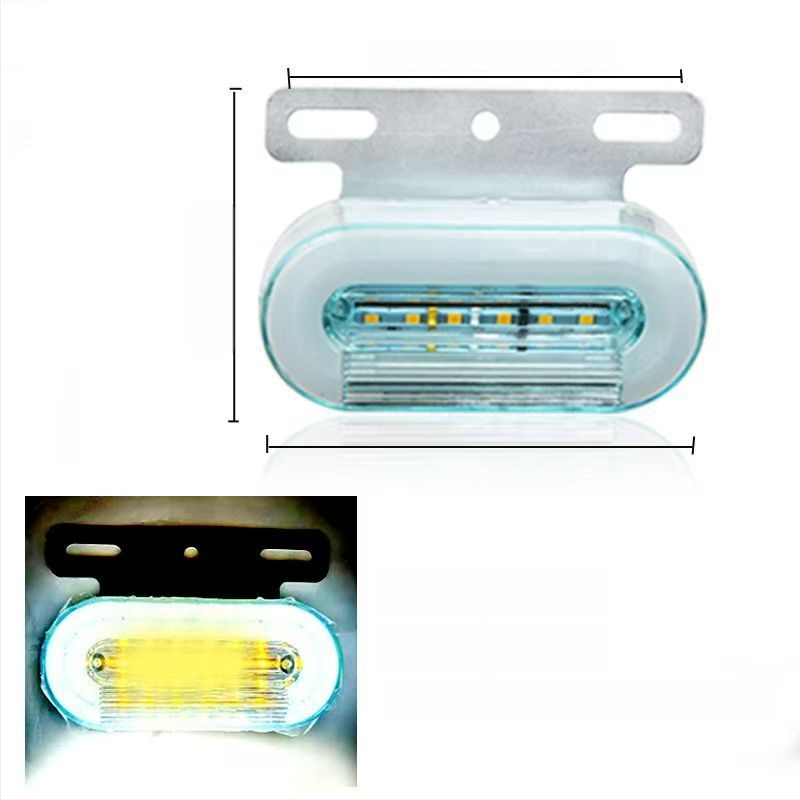 LED šoninė ženklinimo lemputė vilkikui, atspari vandeniui, 12/24V, IP67, Medžiaga: plieno plokštė + ABS korpusas, Tarnavimo laikas 50000 h