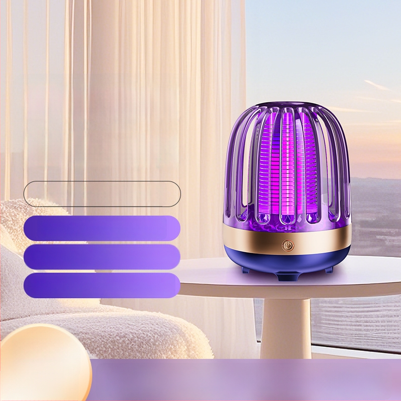 Unutarnja lampa za ubijanje komaraca, USB punjenje, UV svjetlo, hvatač komaraca za prostorije do 10 m², ugrađena baterija, minimalistički dizajn