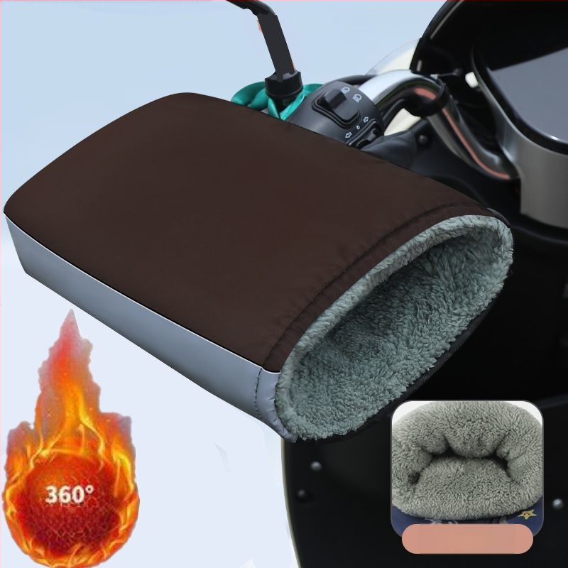 Fleece-béléssel ellátott kormányvédő elektromos járművekhez – vastagított, vízálló és meleg téli használatra