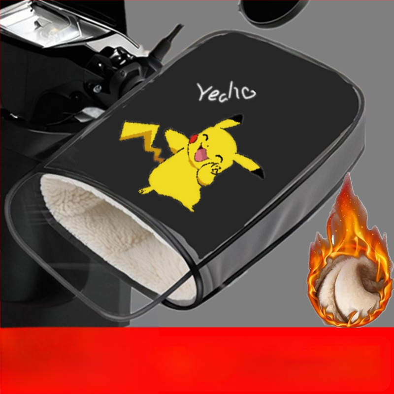 Fleece-béléssel ellátott kormányvédő elektromos járművekhez – vastagított, vízálló és meleg téli használatra