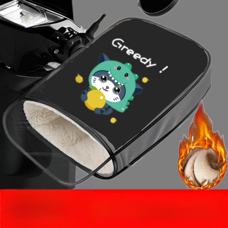 Fleece-béléssel ellátott kormányvédő elektromos járművekhez – vastagított, vízálló és meleg téli használatra