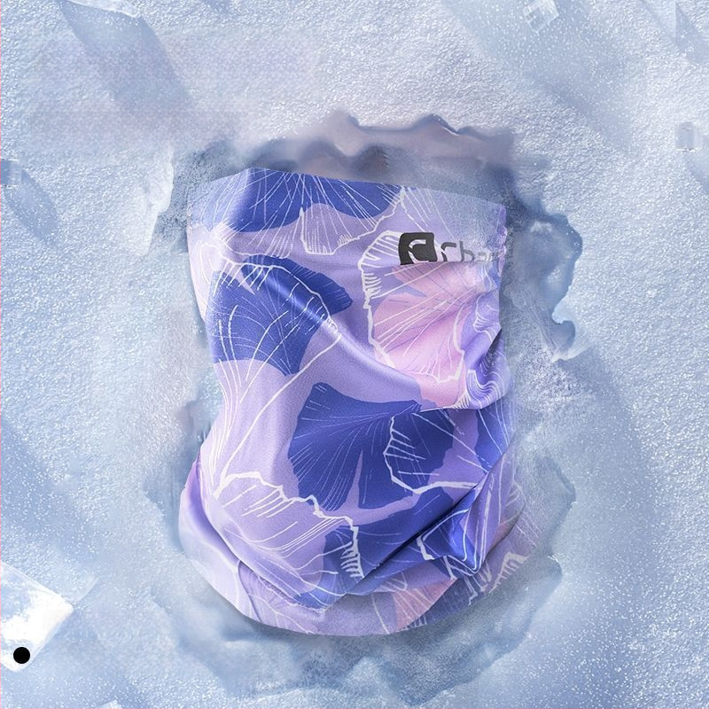 Слънцезащитна маска за жени за колоездене, ледено коприна плат, райета, casual стил, за открито, спортни шапки и шалове за глава