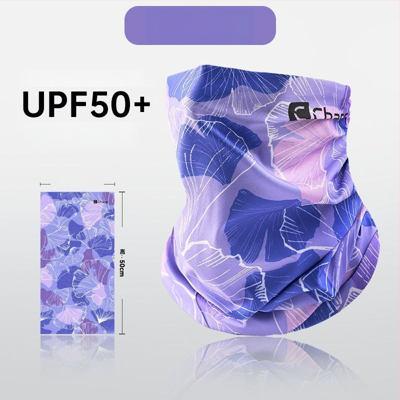 Слънцезащитна маска за жени за колоездене, ледено коприна плат, райета, casual стил, за открито, спортни шапки и шалове за глава