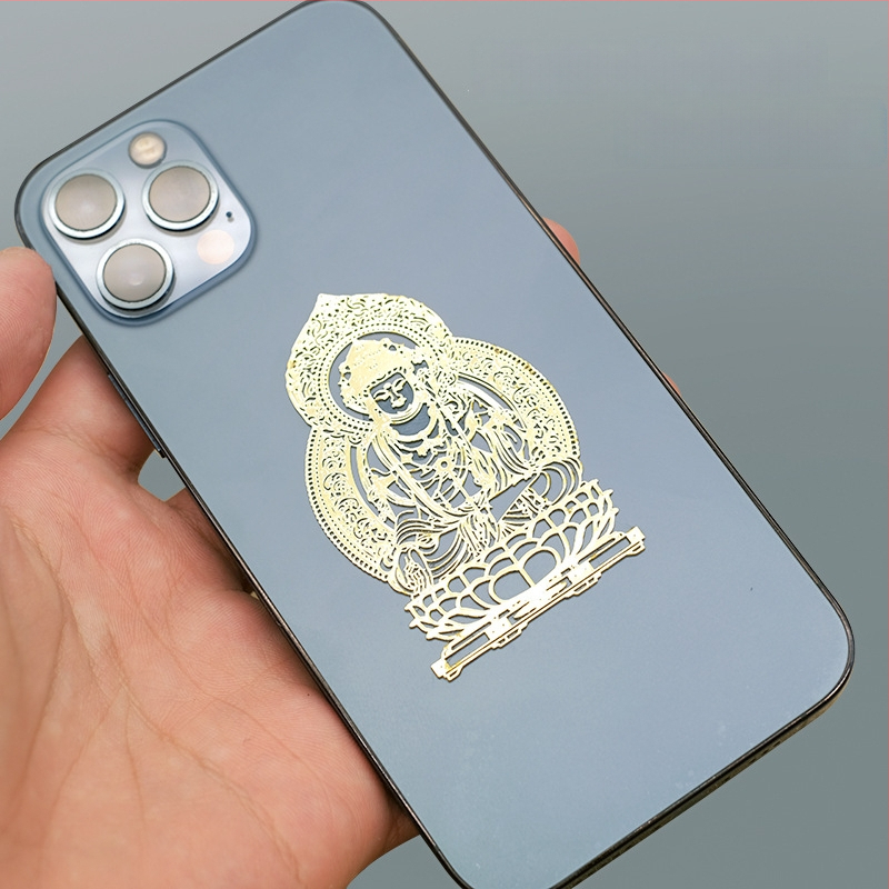 Mobiltelefon matrica – Nyúl éve zodiákus védő istenség, bronz bevonat, új kínai stílus, testreszabás nélkül, másik folyamat