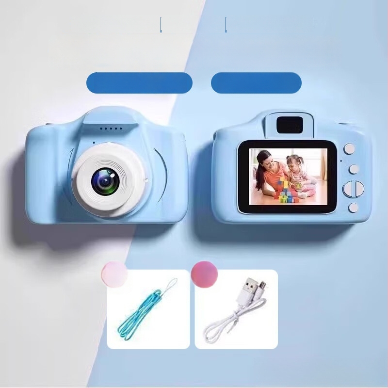 Bērnu digitālā kamera X2 ar CCD sensoru, 1/1.7 collu sensors, 10 MP, bez optiskā zooma