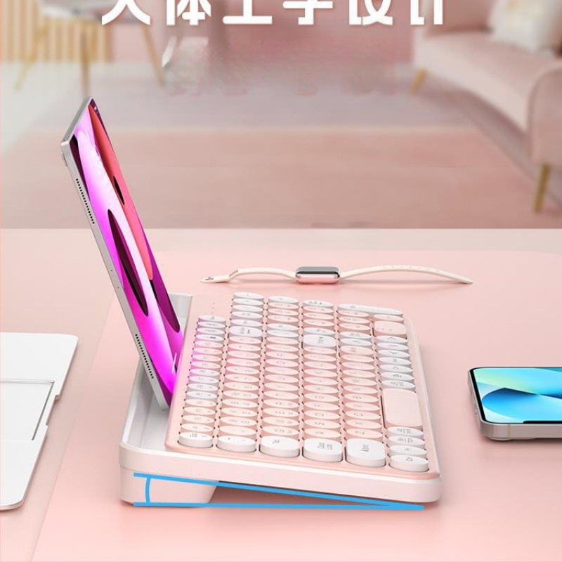 Bluetooth безжична безшумна числова клавиатура с голям слот за карти за таблети, телефони и лаптопи (ABS пластмаса)