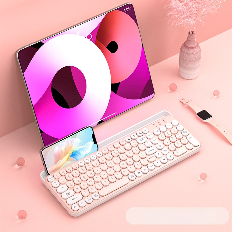 Bluetooth безжична безшумна числова клавиатура с голям слот за карти за таблети, телефони и лаптопи (ABS пластмаса)