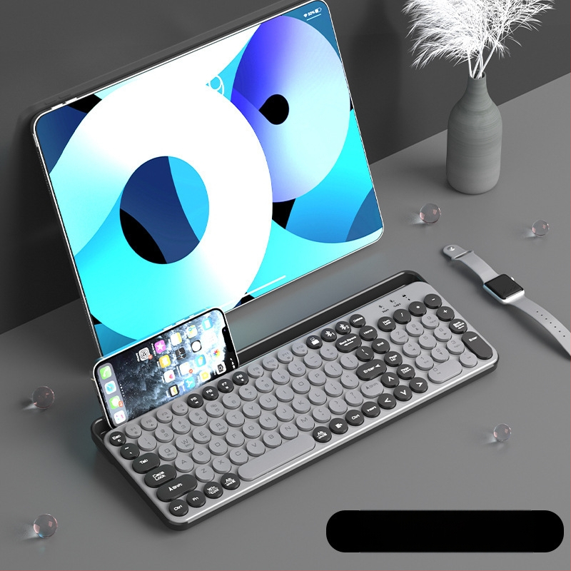 Bluetooth безжична безшумна числова клавиатура с голям слот за карти за таблети, телефони и лаптопи (ABS пластмаса)