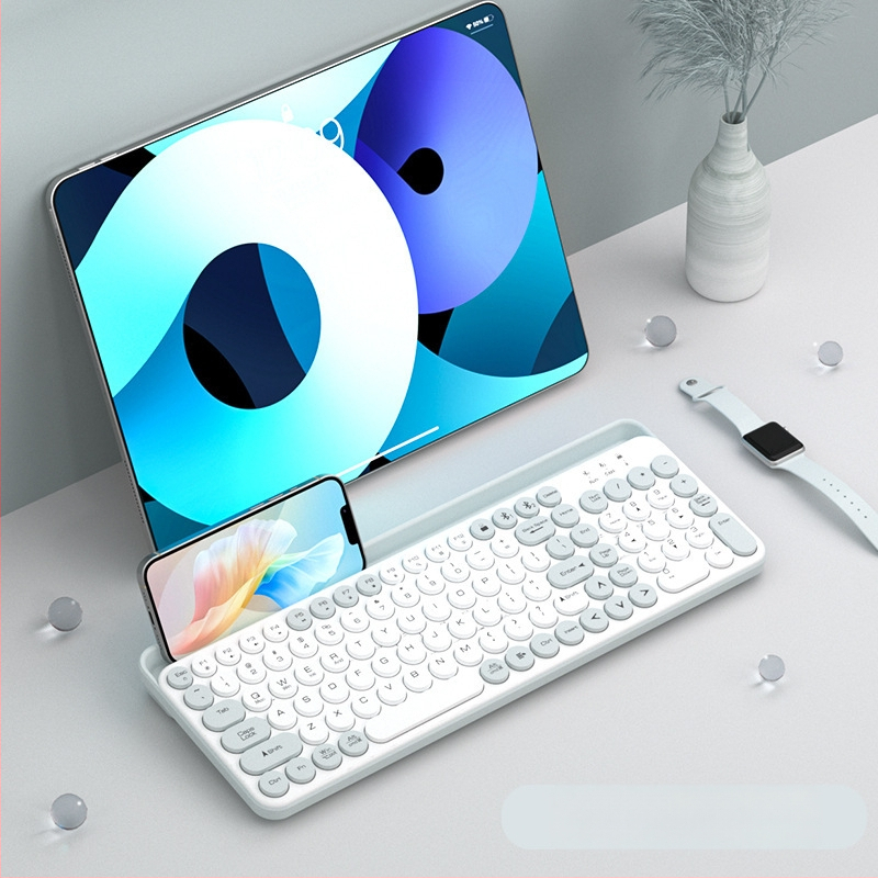 Bluetooth безжична безшумна числова клавиатура с голям слот за карти за таблети, телефони и лаптопи (ABS пластмаса)