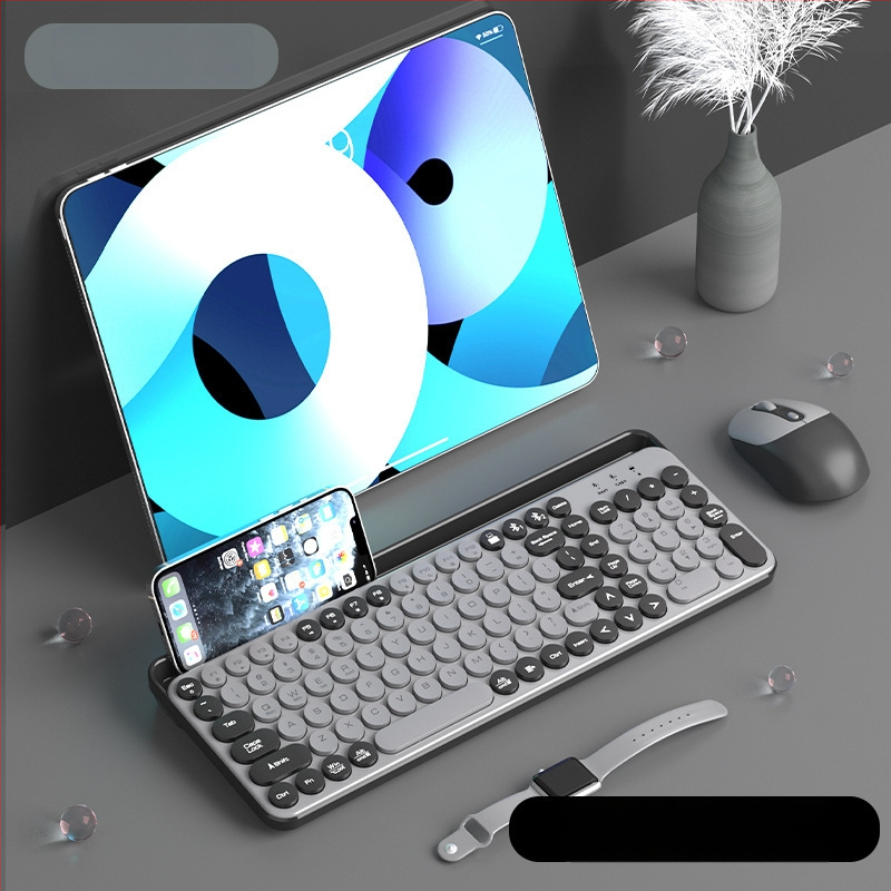 Bluetooth безжична безшумна числова клавиатура с голям слот за карти за таблети, телефони и лаптопи (ABS пластмаса)