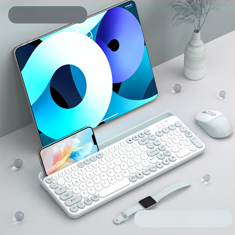 Bluetooth безжична безшумна числова клавиатура с голям слот за карти за таблети, телефони и лаптопи (ABS пластмаса)