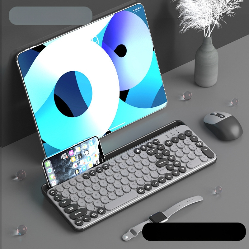 Bluetooth безжична безшумна числова клавиатура с голям слот за карти за таблети, телефони и лаптопи (ABS пластмаса)