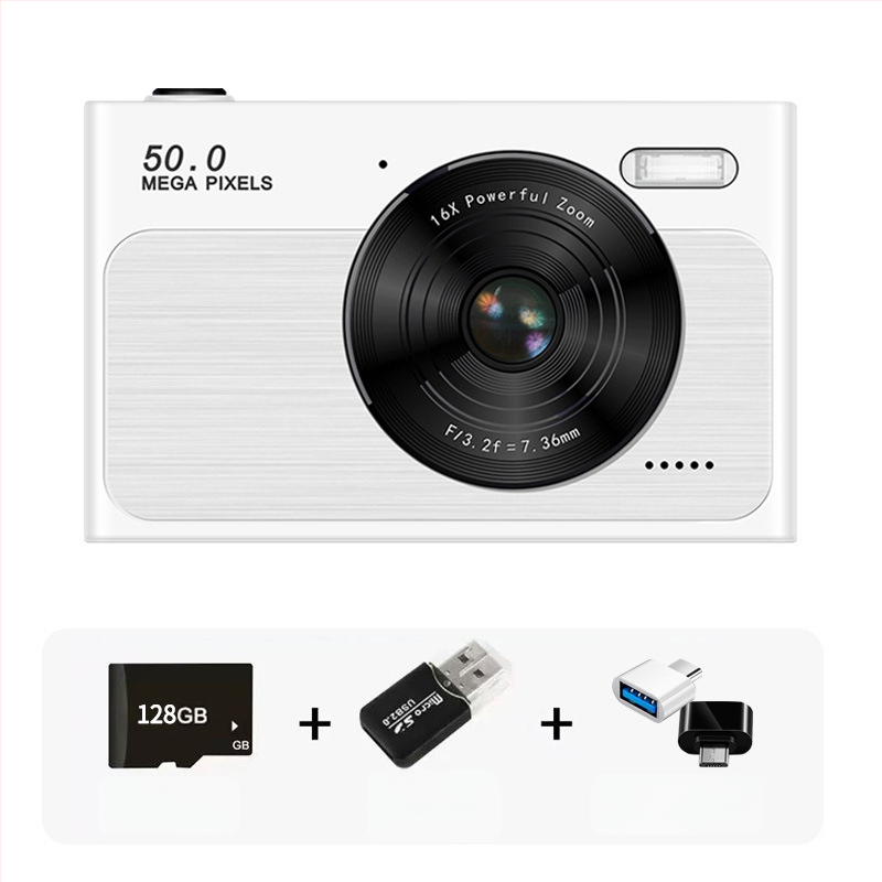 Chain Bearing C01 digitālā viedkamera ar CMOS sensoru, 16x optiskais tālummaiņa, periskopa objektīvs, 1280x1024 izšķirtspēja, 2,4 collu HD LCD