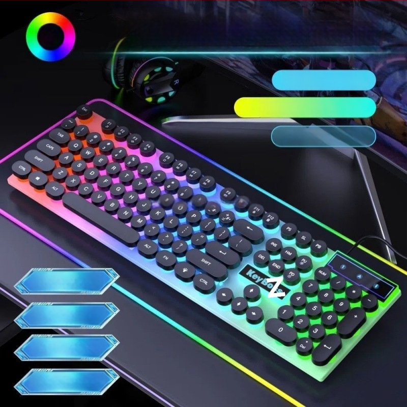 Комплект клавиатура и мишка, USB кабелно свързване, с числов клавиатура, без подсветка