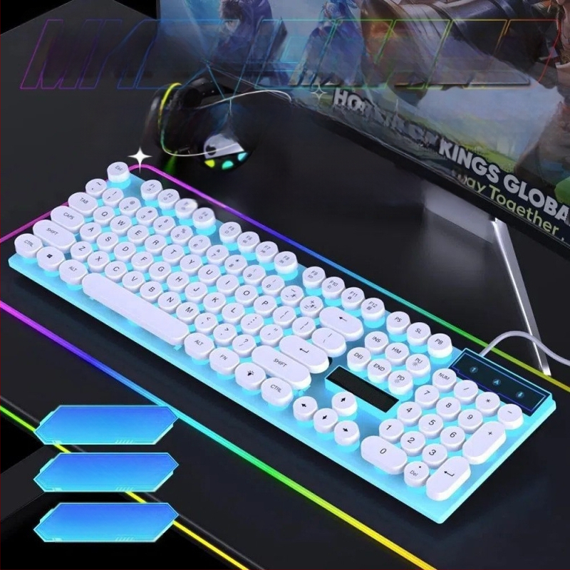 Комплект клавиатура и мишка, USB кабелно свързване, с числов клавиатура, без подсветка