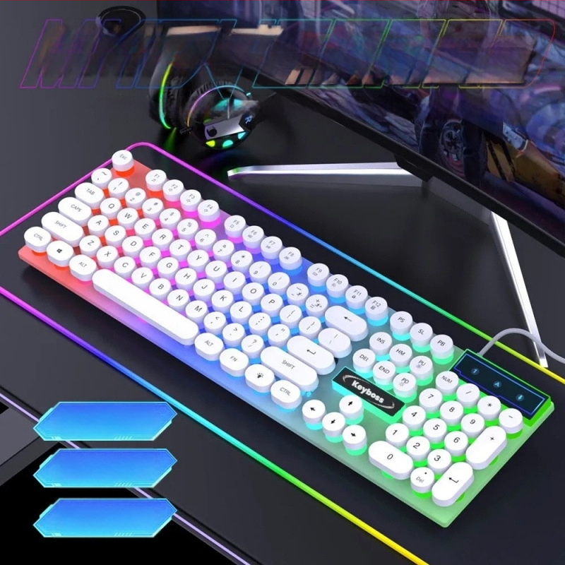 Комплект клавиатура и мишка, USB кабелно свързване, с числов клавиатура, без подсветка