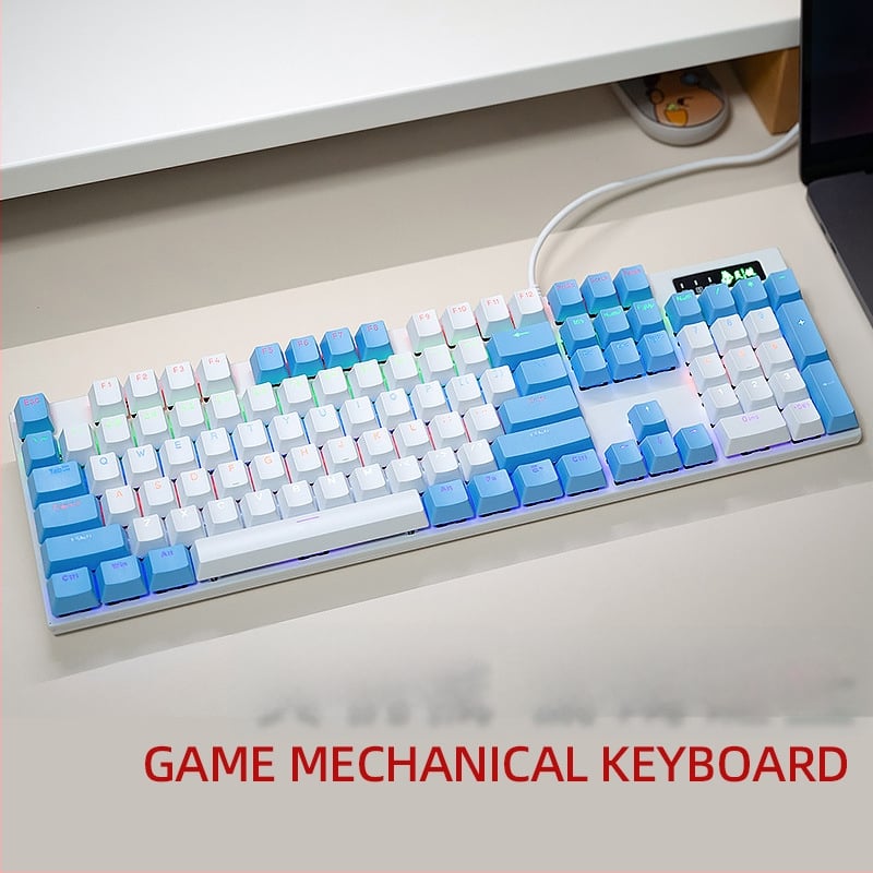 Spirit key механична клавиатура, жична, 87/104 клавиша, смесена подсветка, ABS корпус