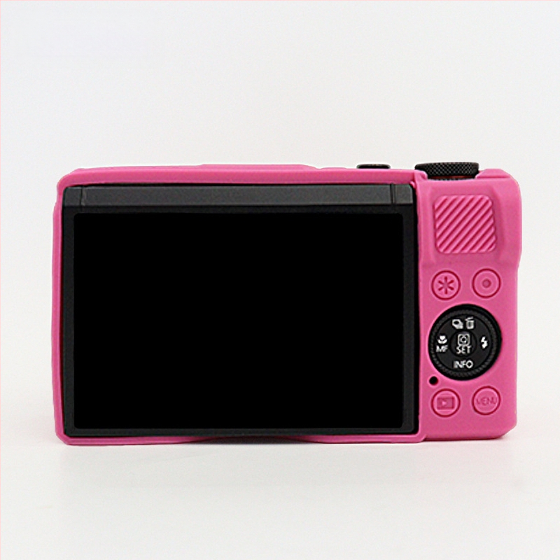 Silikoninis apsauginis dėklas Canon G7X Mark III fotoaparatui, atsparus dėvėjimuisi ir smūgiams.