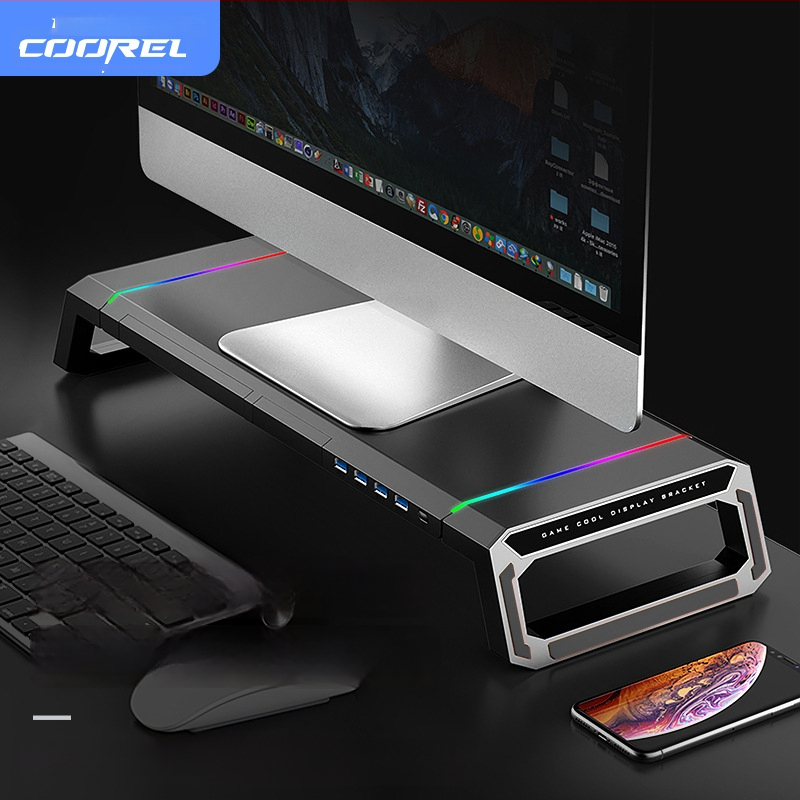 T1 monitora pacēlājs no Core Ice Zun — ABS plastmasa, piemērots monitoriem, svars 1,72 kg