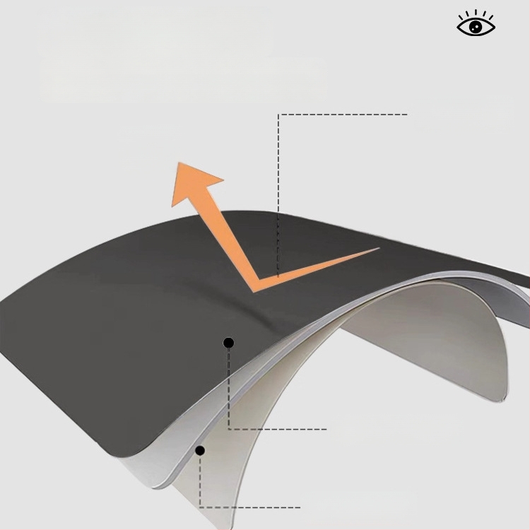 Ādas peles paliktnis, divuspejs, pretslīdēšana, ar karsto pārneses drukāšanu, pielāgojams