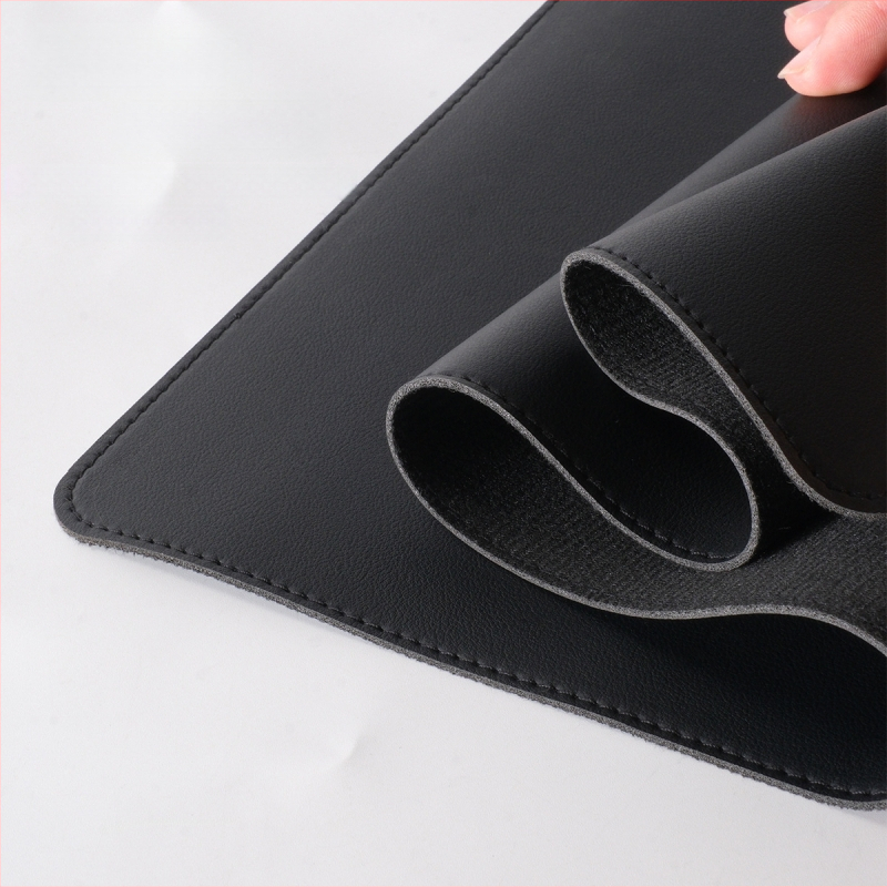 Ādas peles paliktnis, divuspejs, pretslīdēšana, ar karsto pārneses drukāšanu, pielāgojams