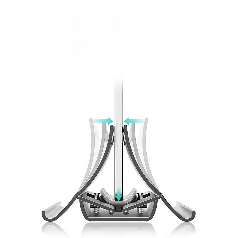 Portatīvā klēpjdatora vertikālais statīvs ar gravitācijas uzglabāšanu, augšupvērsts galda turētājs ar dzesēšanas atbalstu, modelis Gravity bracket, svars 371 g