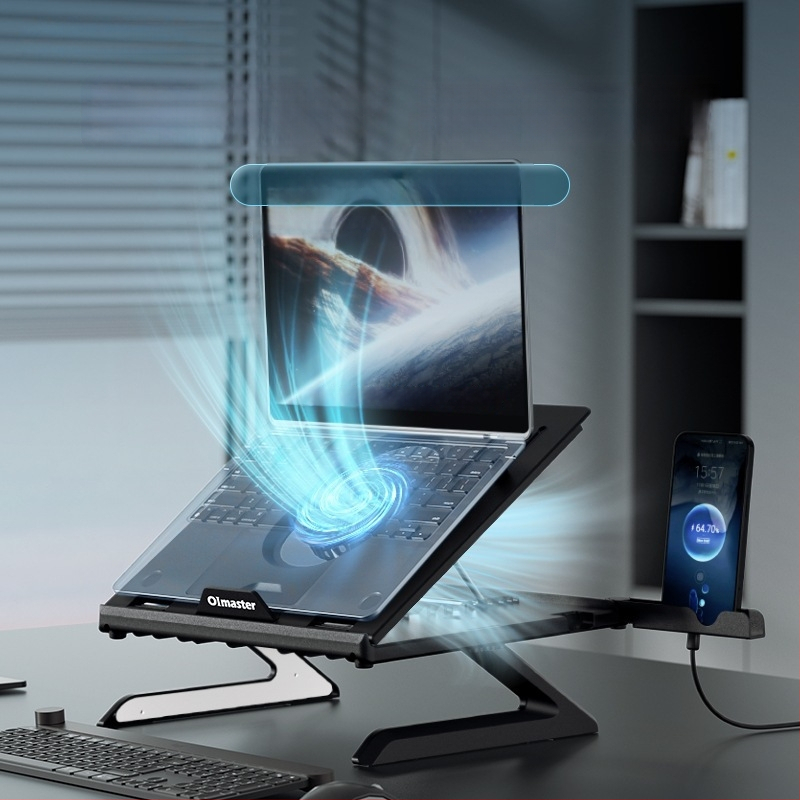 Datora portatīvā statīva ar pacēlumu dzesēšanai — Modelis Yh-ap9001, Plastmasa, Griežams, Zīmols Oimaster / i love moosite