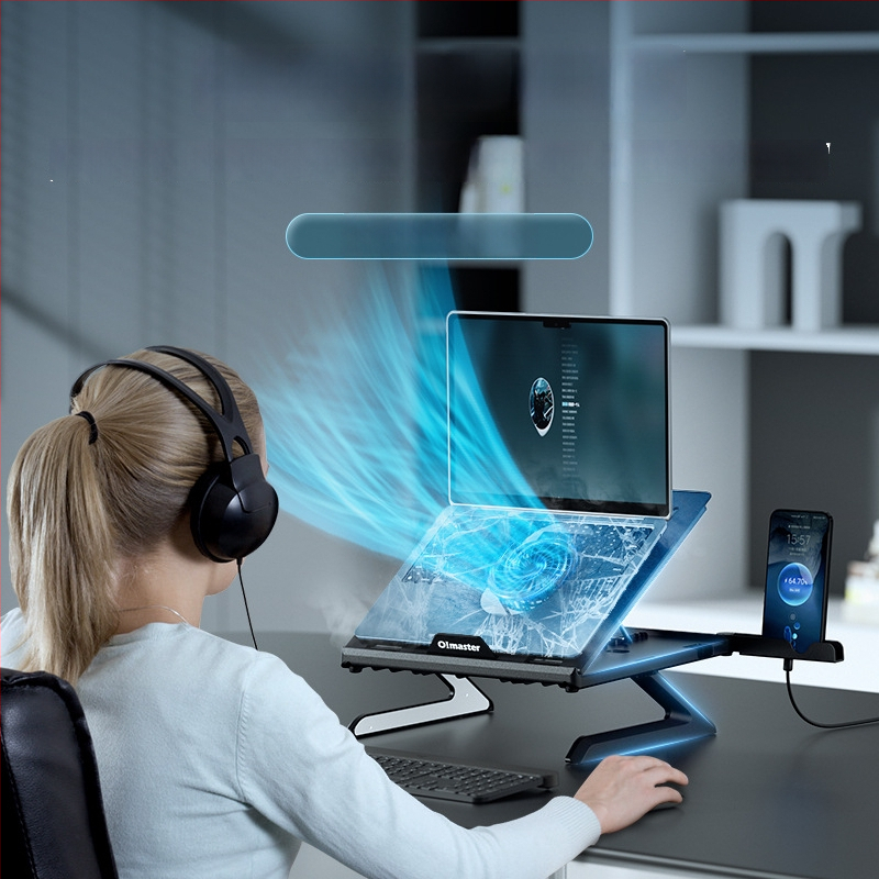 Datora portatīvā statīva ar pacēlumu dzesēšanai — Modelis Yh-ap9001, Plastmasa, Griežams, Zīmols Oimaster / i love moosite