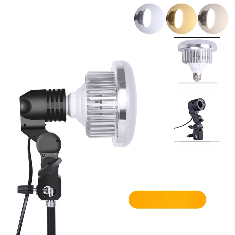 85W LED täiendav valgus live-ülekannete ja fotostsantsile, 220V, LED allikas, E14 pistikühendusega, 3m ulatus
