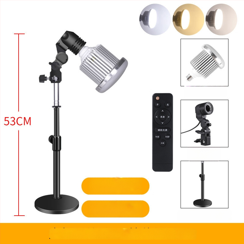 85W LED täiendav valgus live-ülekannete ja fotostsantsile, 220V, LED allikas, E14 pistikühendusega, 3m ulatus