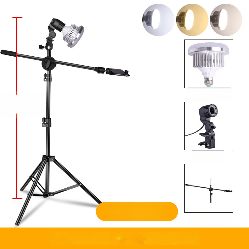 85W LED täiendav valgus live-ülekannete ja fotostsantsile, 220V, LED allikas, E14 pistikühendusega, 3m ulatus