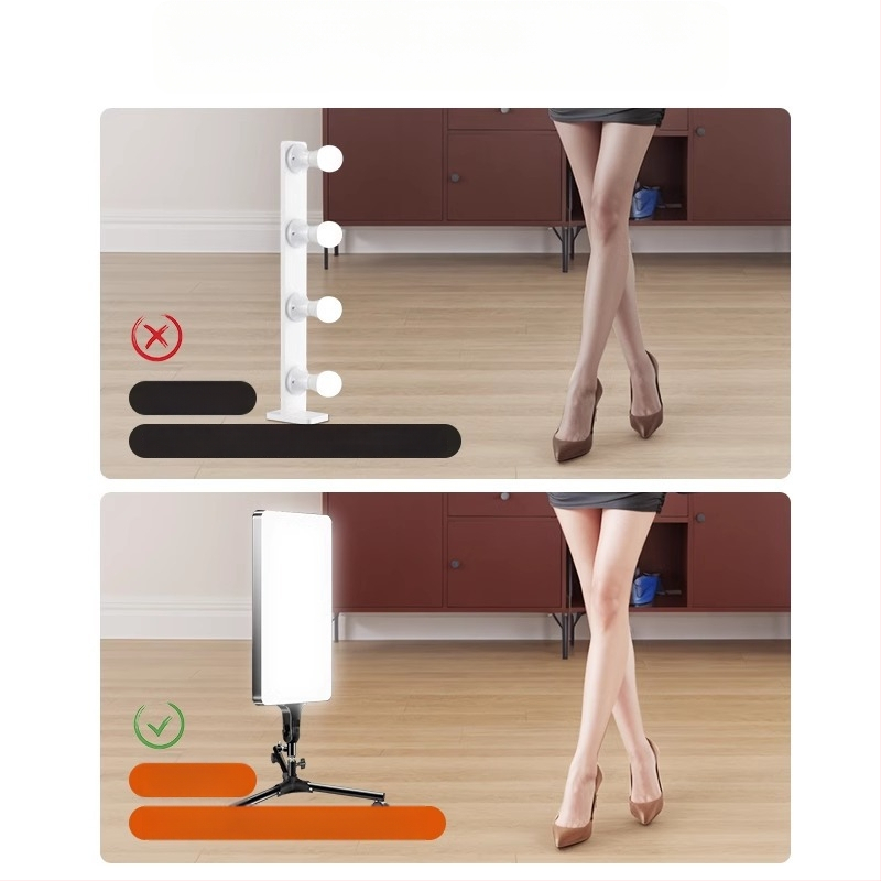 Portatiivne fotograafia valgus reguleeritava heleduse ja värvitemperatuuriga, ilma eraldi toiteallikata