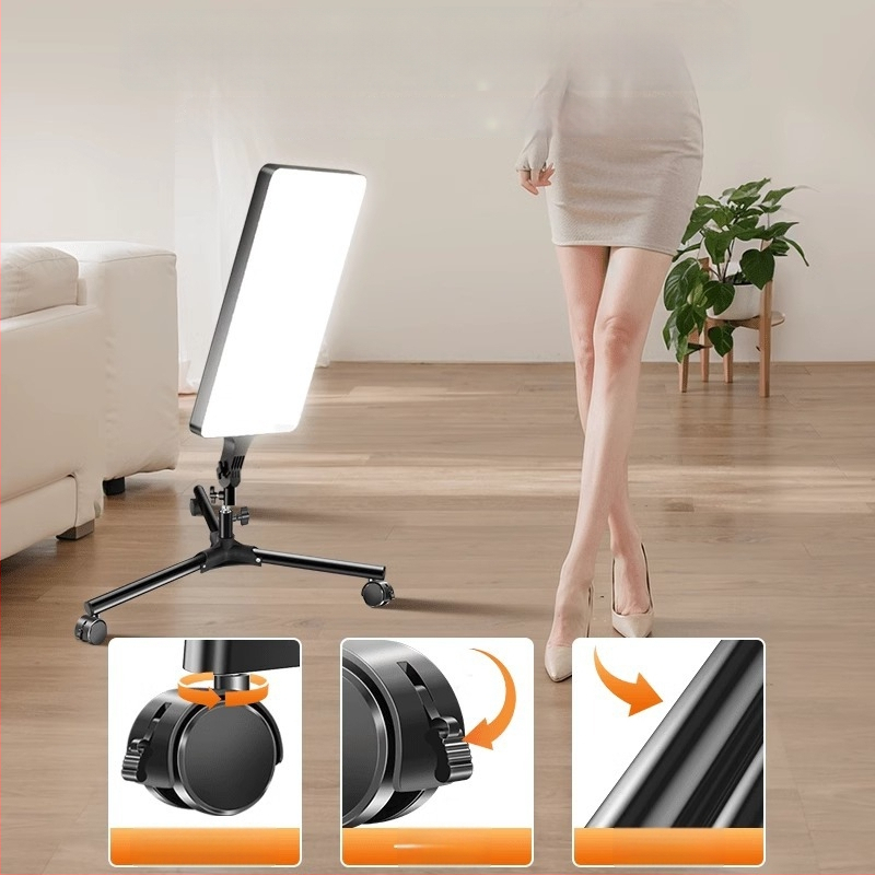 Portatiivne fotograafia valgus reguleeritava heleduse ja värvitemperatuuriga, ilma eraldi toiteallikata