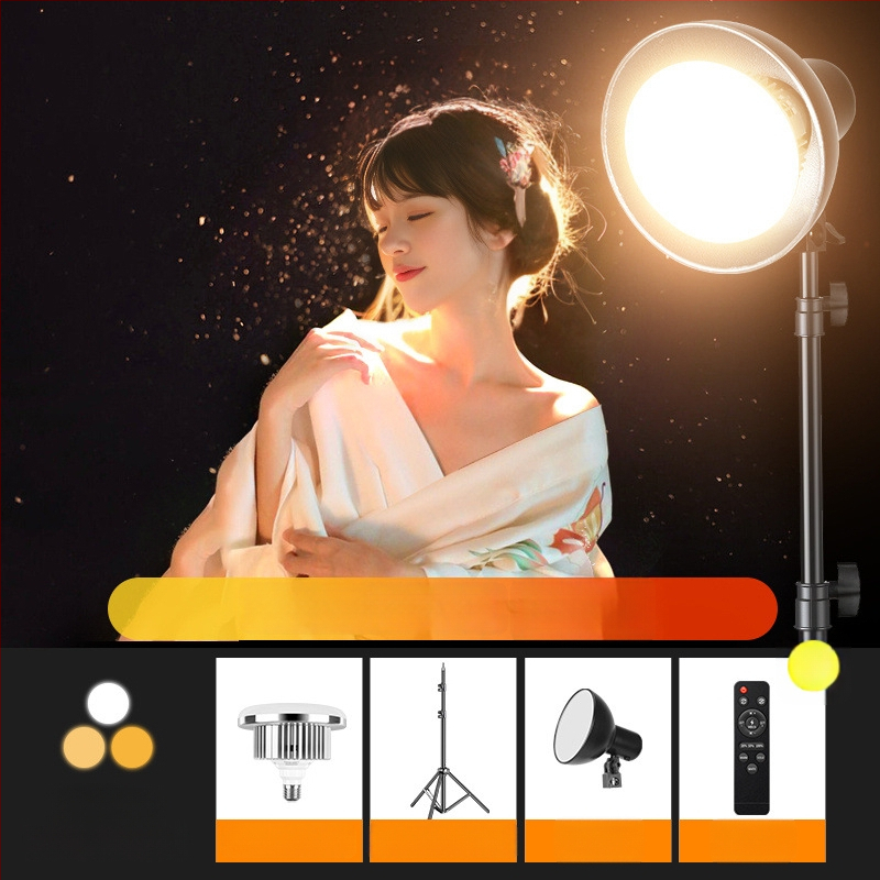 Transliacijoms grožiui skirtas šviesos su plaukų papildomu šviesos, fokuso šviesa ir kontūro šviesa, daugiažymė spalvų temperatūra, atskiras maitinimo šaltinis, ryškumo reguliavimas