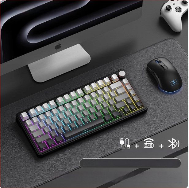 Гейминг клавиатура, безжична, механични превключватели, RGB подсветка, водоустойчива