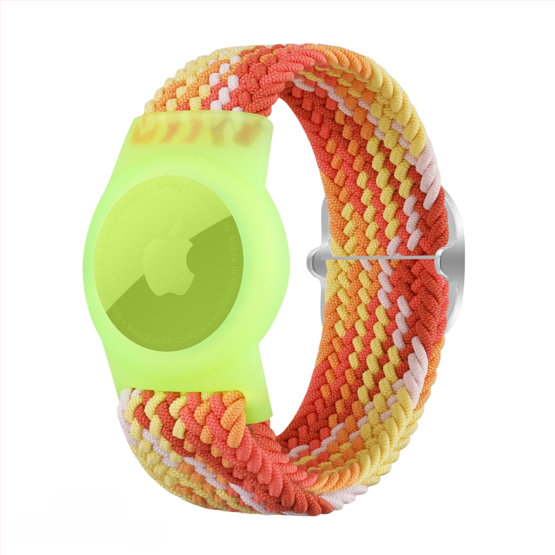 Airtag drošības vāciņš ar neilona pīti, TPU materiāls, rokas darbs, mīksts korpuss