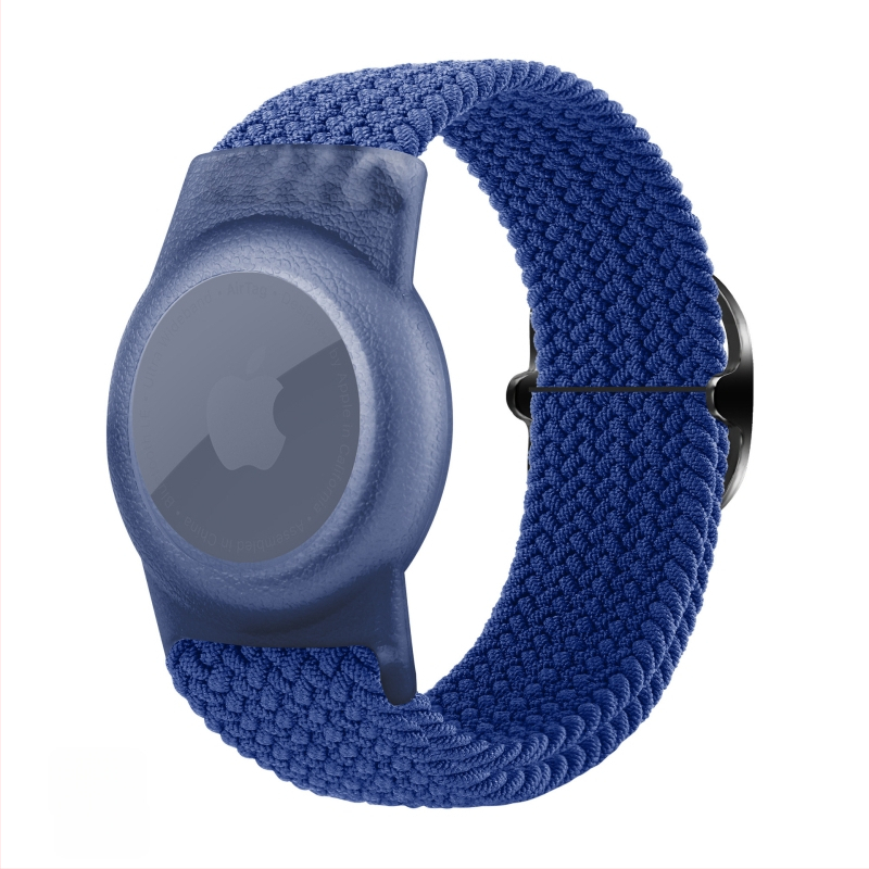 Airtag drošības vāciņš ar neilona pīti, TPU materiāls, rokas darbs, mīksts korpuss