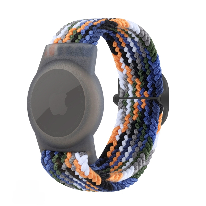 Airtag drošības vāciņš ar neilona pīti, TPU materiāls, rokas darbs, mīksts korpuss