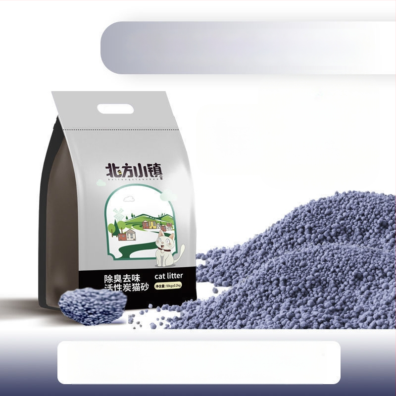 Котешки пясък на основата на бентонит, фини гранули, ниска прашност, лимонов аромат, за възрастни котки