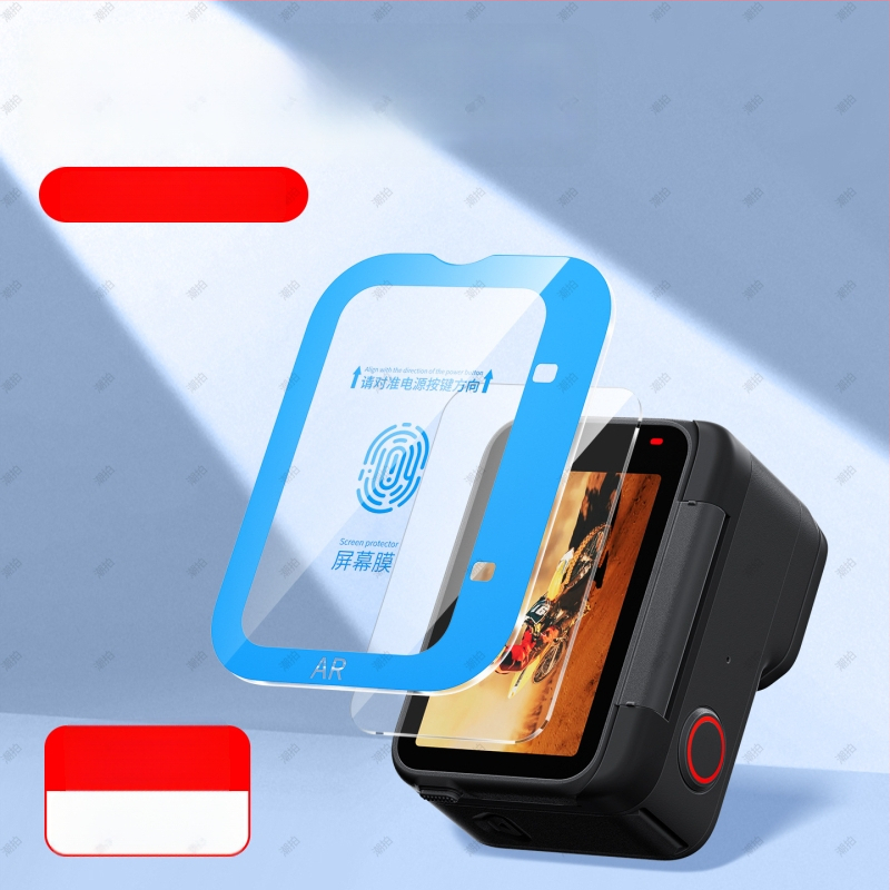 Insta360 AcePro2 ekranų ir objektyvo apsauga — kietas stiklas, AR antiatspindėjimo danga