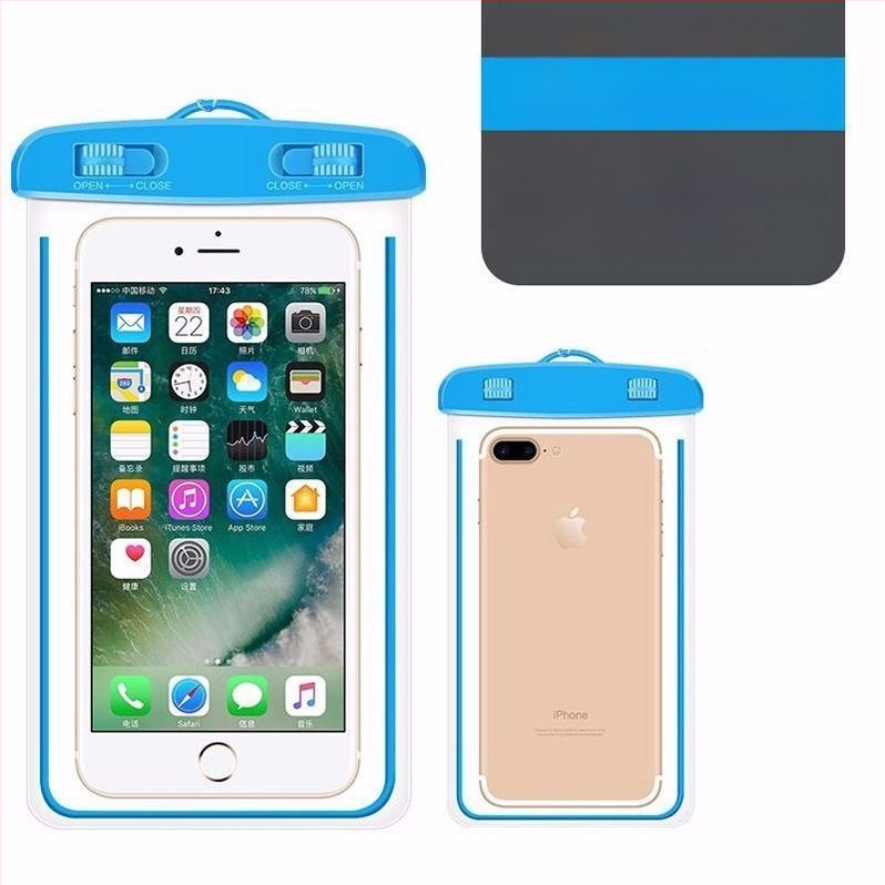 PU vízálló telefontok úszáshoz és búvárkodáshoz, érintőképernyő-kompatibilis, víz alatti táska nyakpánttal