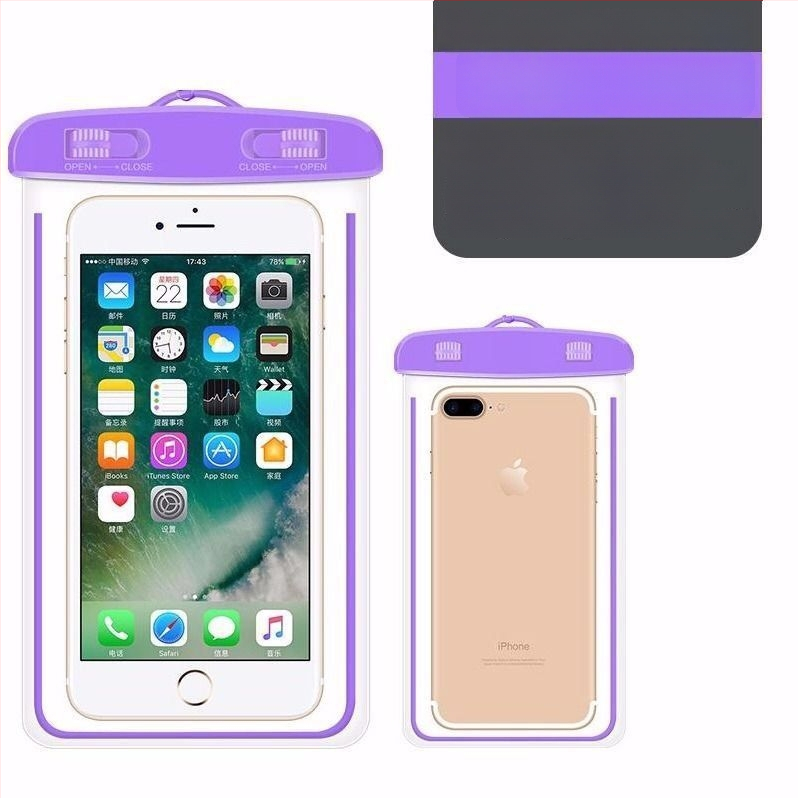 PU vízálló telefontok úszáshoz és búvárkodáshoz, érintőképernyő-kompatibilis, víz alatti táska nyakpánttal