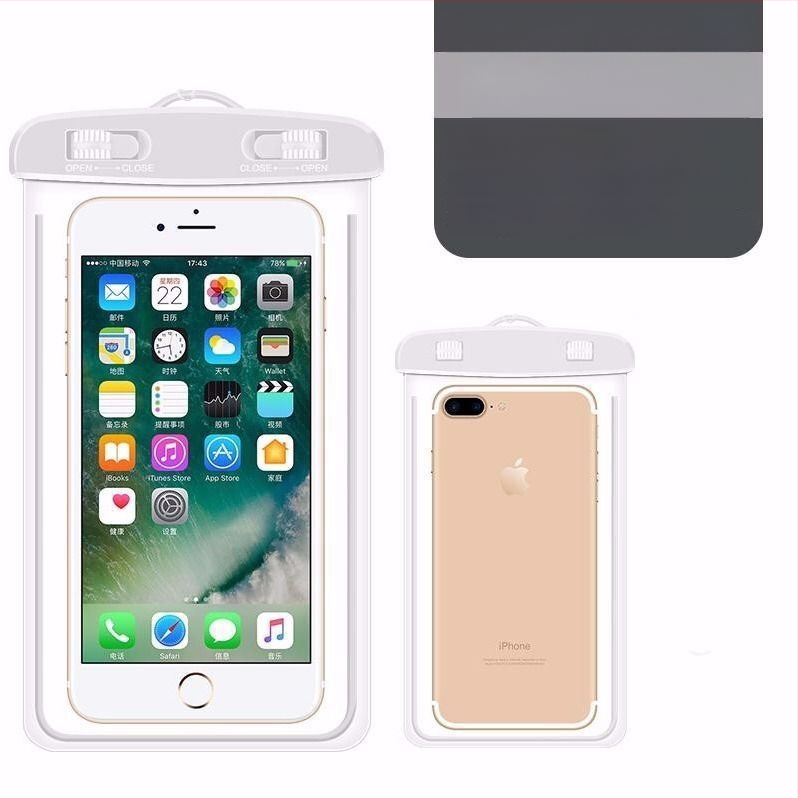 PU vízálló telefontok úszáshoz és búvárkodáshoz, érintőképernyő-kompatibilis, víz alatti táska nyakpánttal