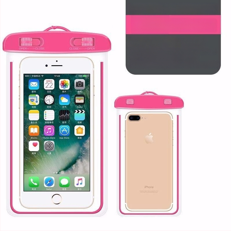 PU vízálló telefontok úszáshoz és búvárkodáshoz, érintőképernyő-kompatibilis, víz alatti táska nyakpánttal