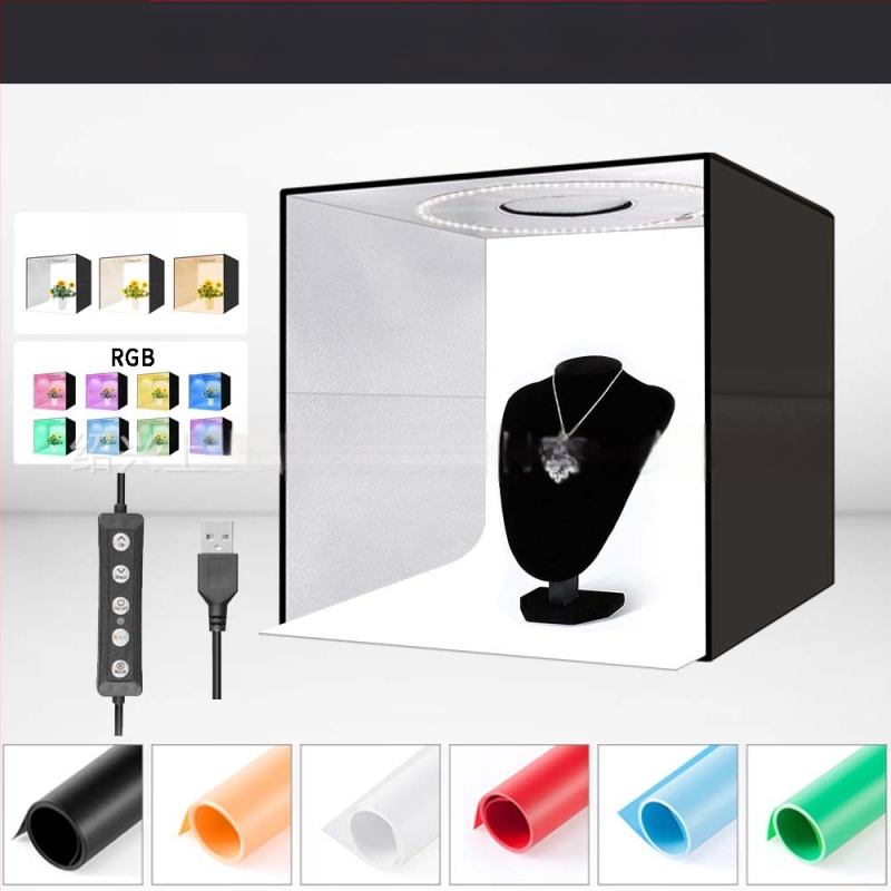 LT40 kompakti studijos fotografinio komplektas su Oxford audiniu, svoris 2 kg, vieno žingsnio surinkimas