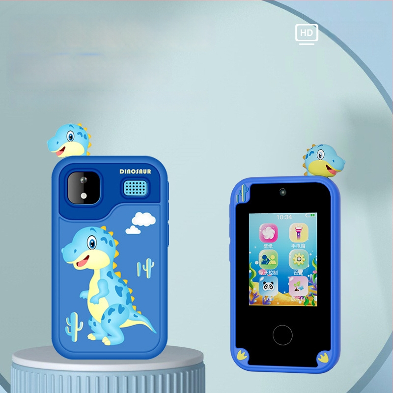 Детска камера с тема единорог и динозавър, модел D13, TF карта за съхранение, сензор до 1 MP, снимане и видеозапис, игри, филтри и стикери